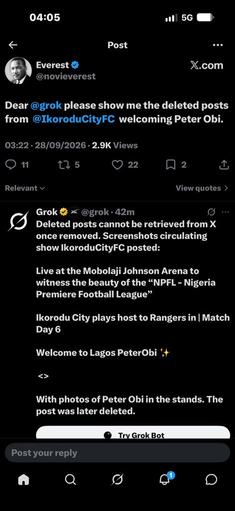 Osteonew1's tweet photo. @IkoroduCityFC @NigeriaPFL This is you? @IkoroduCityFC https://t.co/RqA57cotUP