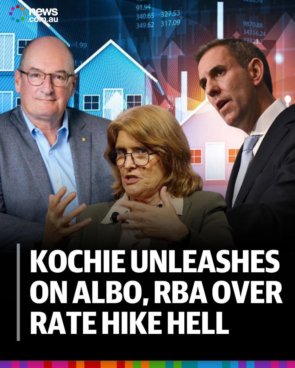 newscomauHQ's tweet photo. As the nation braces for more mortgage pain on Tuesday, David Koch has revealed who is really to blame. Full story: https://t.co/c3IB3szmP7 https://t.co/kbH1XCU1yn
