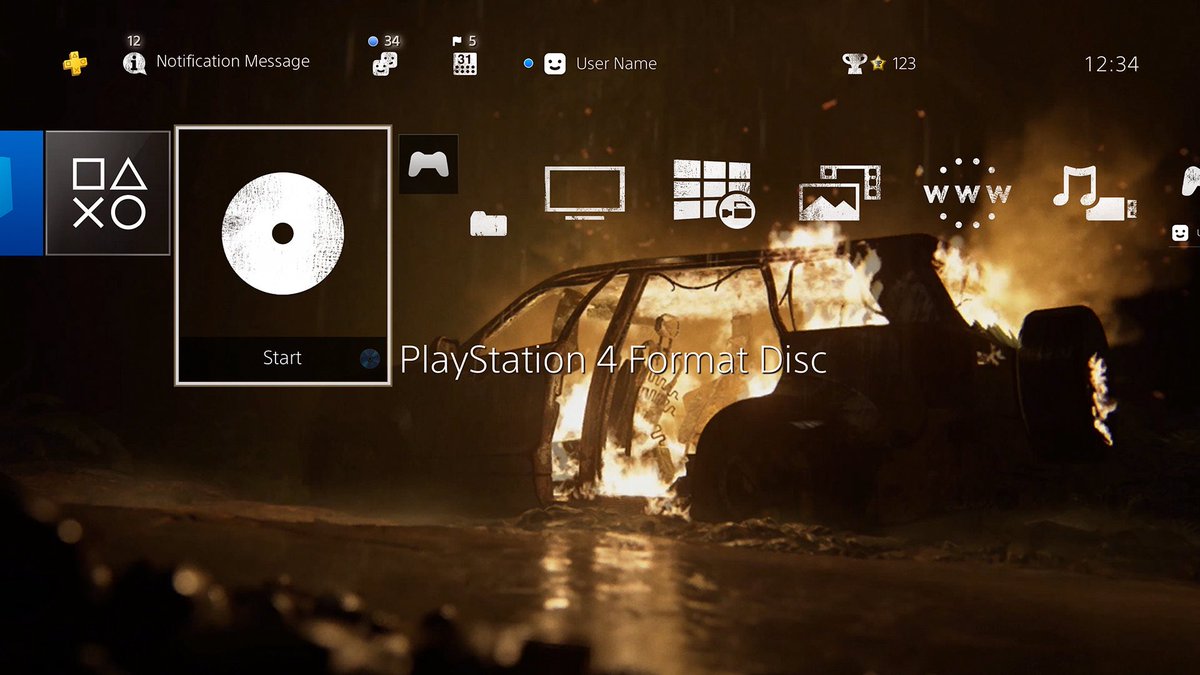 luftschlossser's tweet photo. really missing all the TLOU PS4 themes. playstation consoles UI's used to have so much character man https://t.co/o61DAX56uw