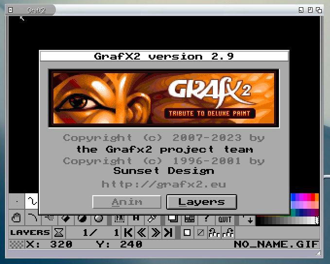 FranReloaded's tweet photo. La última versión de #GrafX2 llega al sistema operativo #AROS (x86_64). GrafX es un programa de dibujo de mapa de bits inspirado en los programas de #Amiga #DeluxePaint y #Brilliance.
💾 Ya disponible en AROS archives 👇
https://t.co/yClzuUEHjv https://t.co/EhuSxr0ZQv