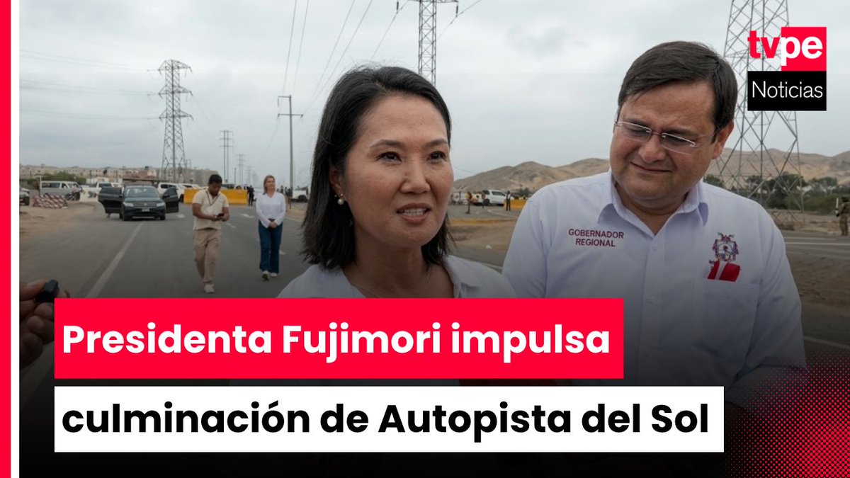 noticias_tvperu's tweet photo. 🏛️🛣️ La presidenta Fujimori realizó una visita inopinada a la autopista del Sol, obra paralizada desde hace 12 años, y anunció gestiones para culminarla e inaugurarla próximamente.
La vía de 12 kilómetros permitirá ahorrar una hora hacia Piura y reducir en 10 000 los vehículos que ingresan a Chiclayo y Lambayeque; además, destacó acciones contra el crimen con apoyo internacional.

https://t.co/pR7Hn5UPCi