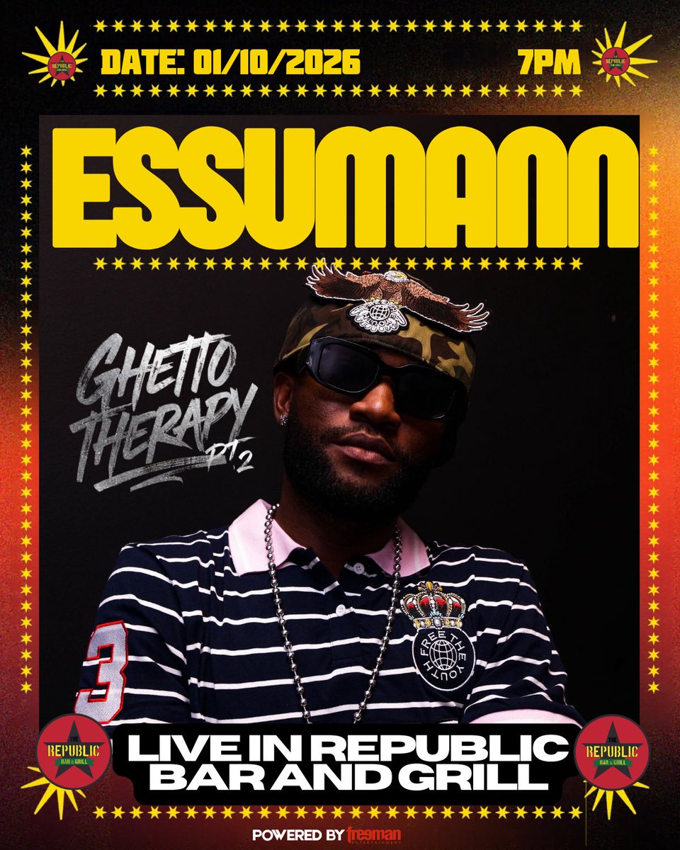 essumann_'s tweet photo. This is something special from me to the fans. I truly appreciate all your support, see you at Republic on Thursday.

#GhettotherapyII https://t.co/ljoBT1mKyn