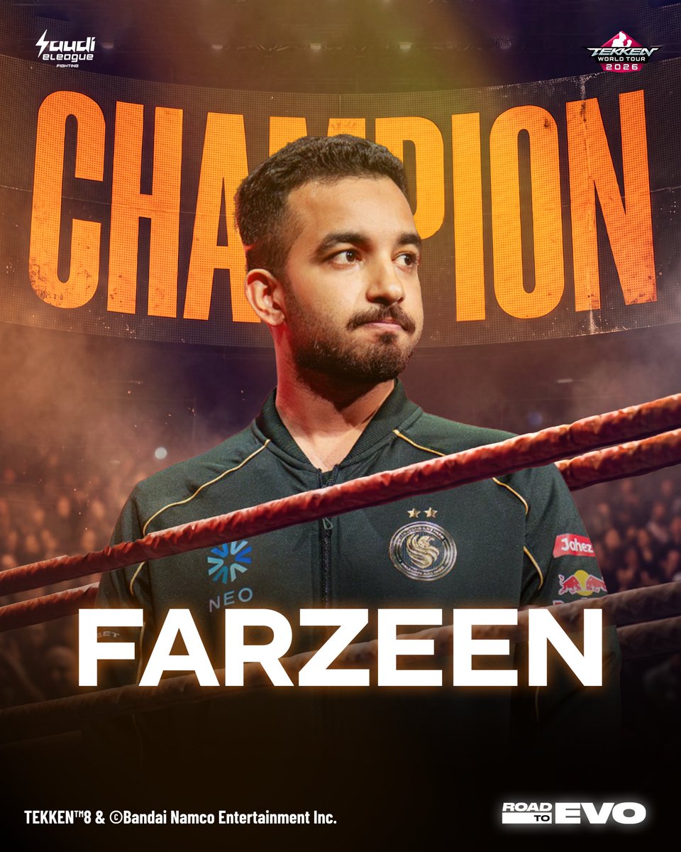 SEL_Fighting's tweet photo. على الموعد حضر… وباللقب رجع  🥊🏆

بعد سلسلة من التحديات، البطل @Farzeen_tk يحسم لقب TEKKEN 8 Challenger، ويحجز مقعده في بطولة EVO العالمية في فرنسا 🇫🇷🤩 https://t.co/rBFGqwSrBC