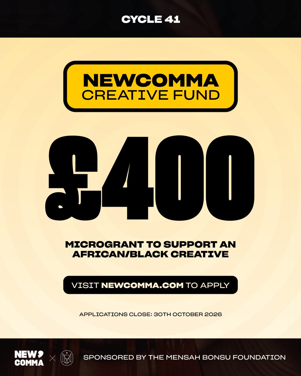 New_Comma's tweet photo. The #NCFund is back for a special edition this month.

£400, one winner, no strings attached.

Update your NewComma portfolio and apply via the opportunities board.

Apply here: https://t.co/uON8lmO7aN https://t.co/6wLqOiVAr3