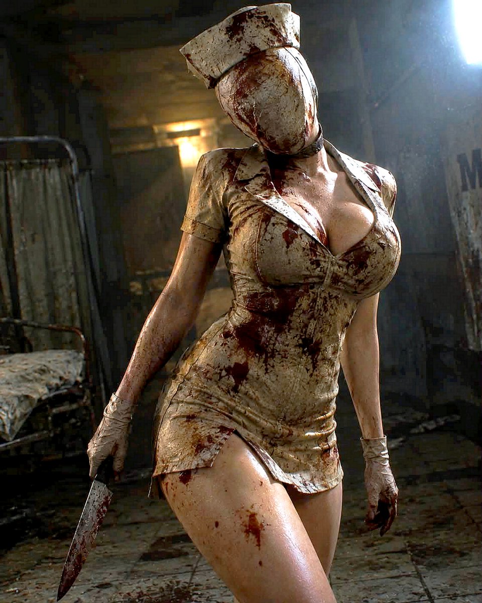 Hocine_19_82's tweet photo. Would you Survive in this Hospital Alone And The Nurse There⁉️The Nigthmare will Wait you 🔪🎴Just Survive 🌟
#BubbleHeadNurse #SilentHill #SilentHill2 #SilentHill2Remake #SilentHillFans #SilentHillNurse #Konami #SurvivalHorror #PsychologicalHorror #HorrorGames #HorrorGamin https://t.co/j3jNs3UC8I