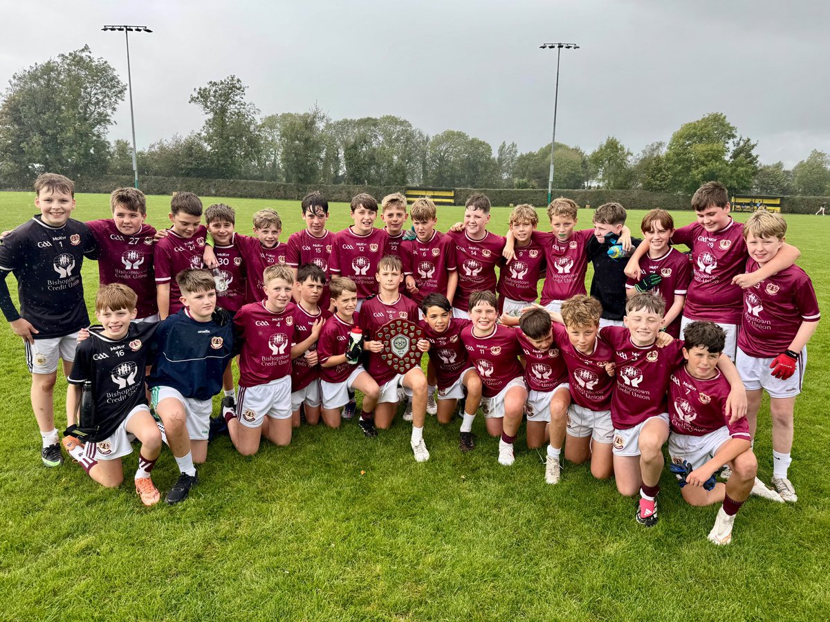 GaaBishopstown's tweet photo. Well done to our U12 boys for winning their football shield final against St. Nicks in Glenville yesterday, in a very competitive and enjoyable game. Baile abú! #oneclub #baileabú https://t.co/Aj08gP9thX