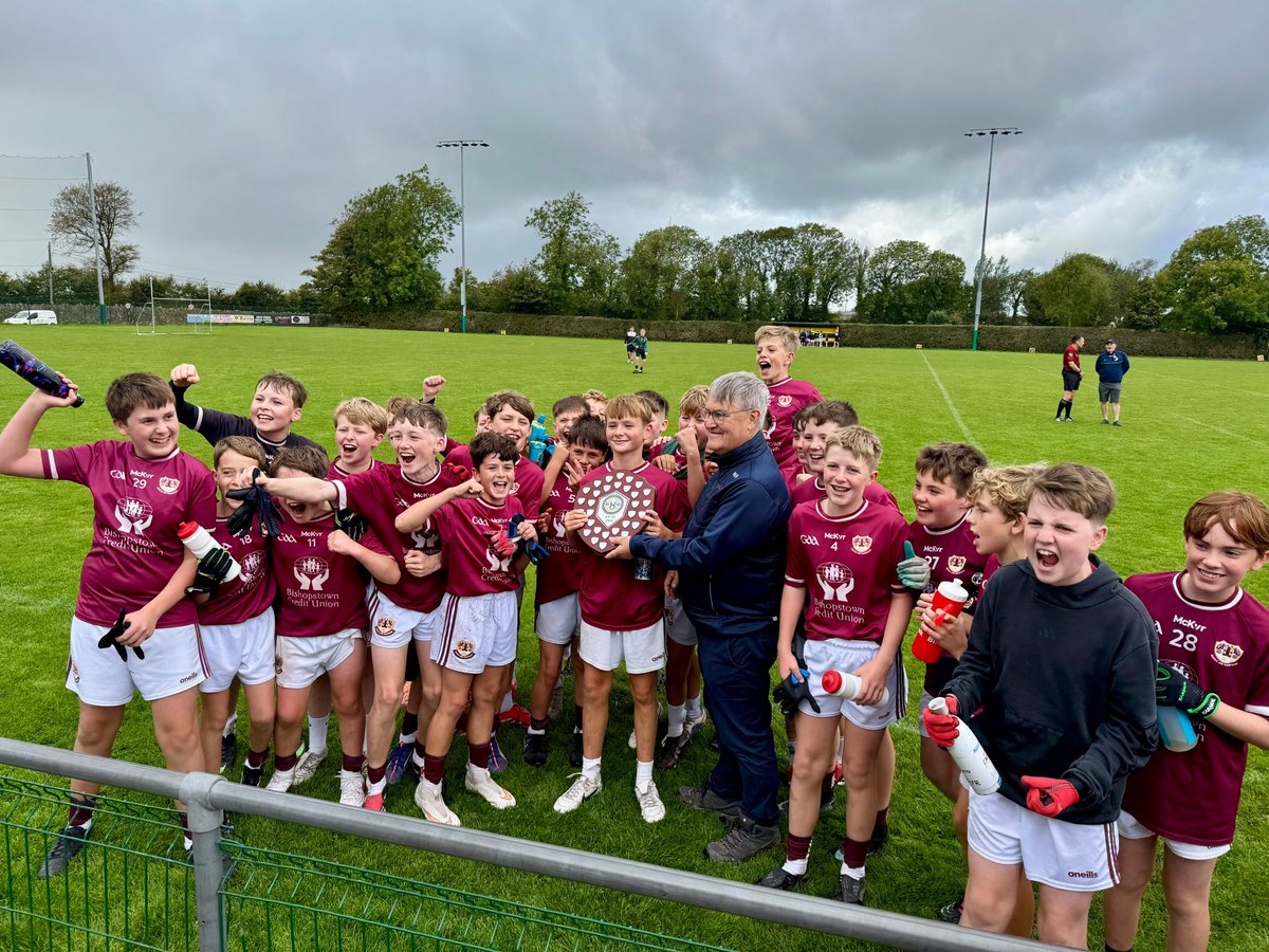 GaaBishopstown's tweet photo. Well done to our U12 boys for winning their football shield final against St. Nicks in Glenville yesterday, in a very competitive and enjoyable game. Baile abú! #oneclub #baileabú https://t.co/Aj08gP9thX