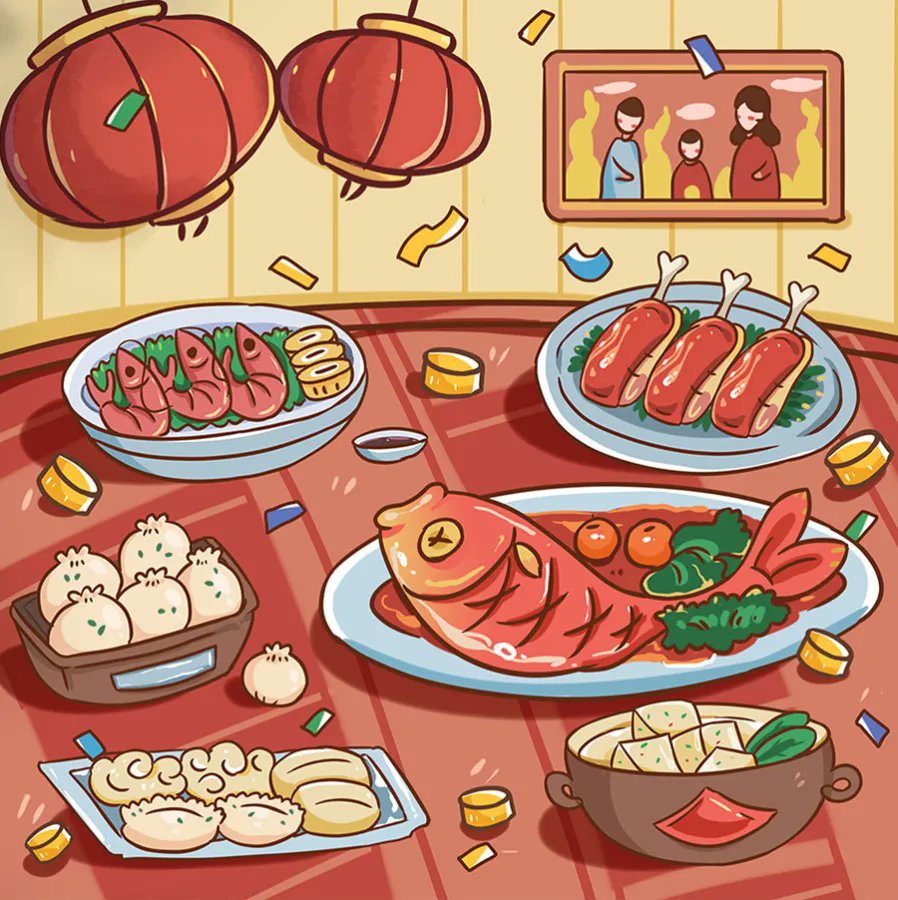 ShavondaYicfjn's tweet photo. Lunar New Year vibes = warm dumplings, red envelopes, and extra joy with family—happy Year of the Dragon! ， https://t.co/FgfREWwaC6