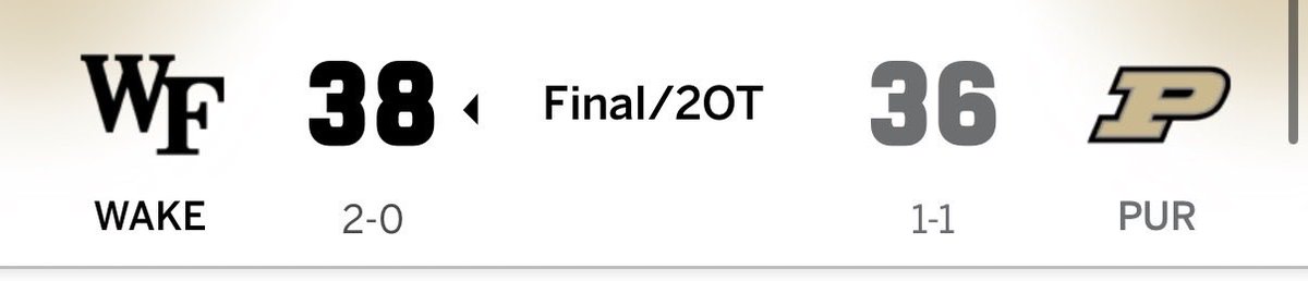 jbarnes1223's tweet photo. @MiamiCanes1971 I kinda understand Duke but there’s a lotta ugly out there with Wake Forest and not a nothing too impressive about VT’s results. https://t.co/Nr2pPUOnH5
