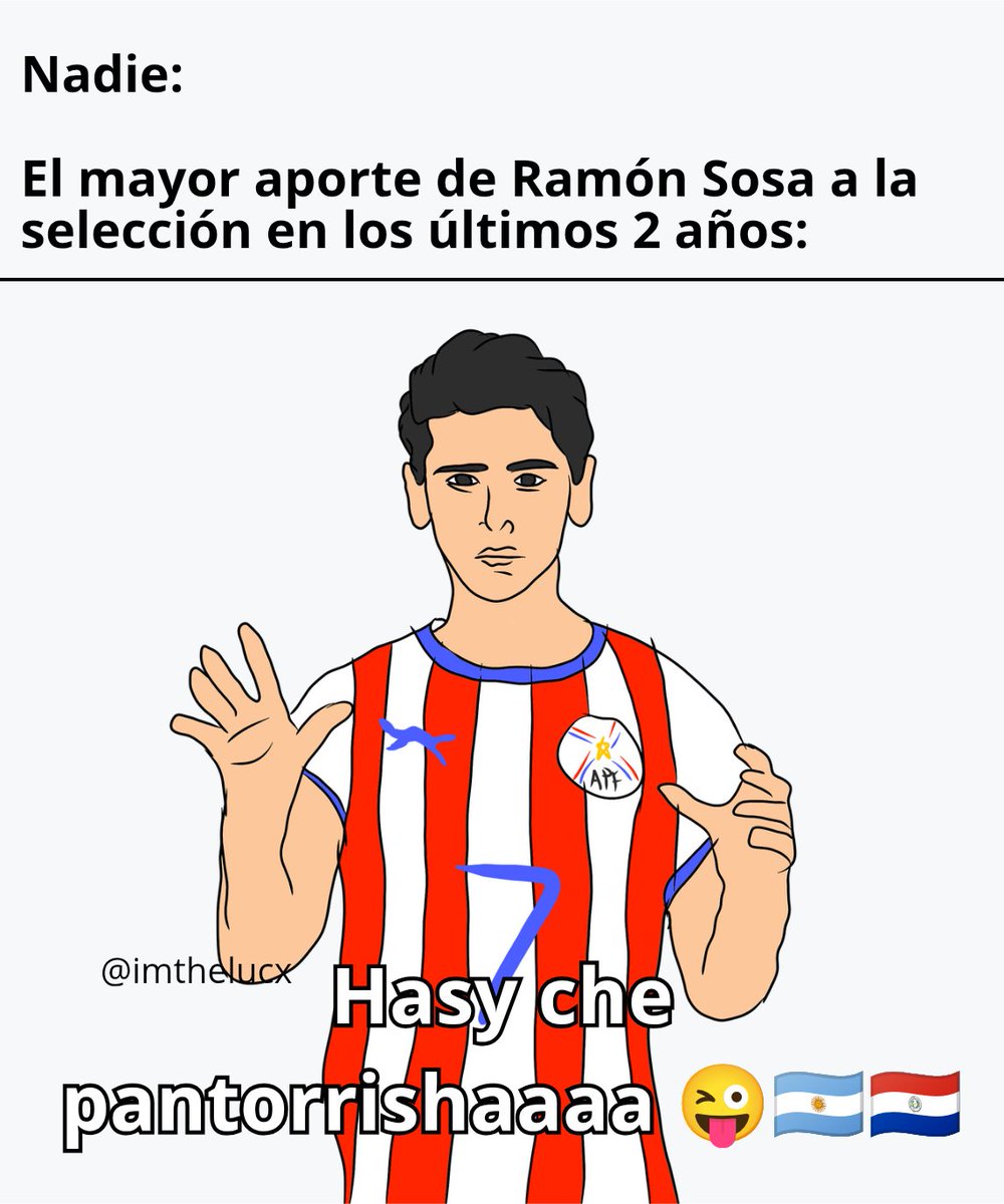 ImTheLucx's tweet photo. Momazos APF :v

Hoy amistoso de Paraguay vs. Bolivia, ojalá le toque un gol a Sosita https://t.co/mGRzBVqhEJ
