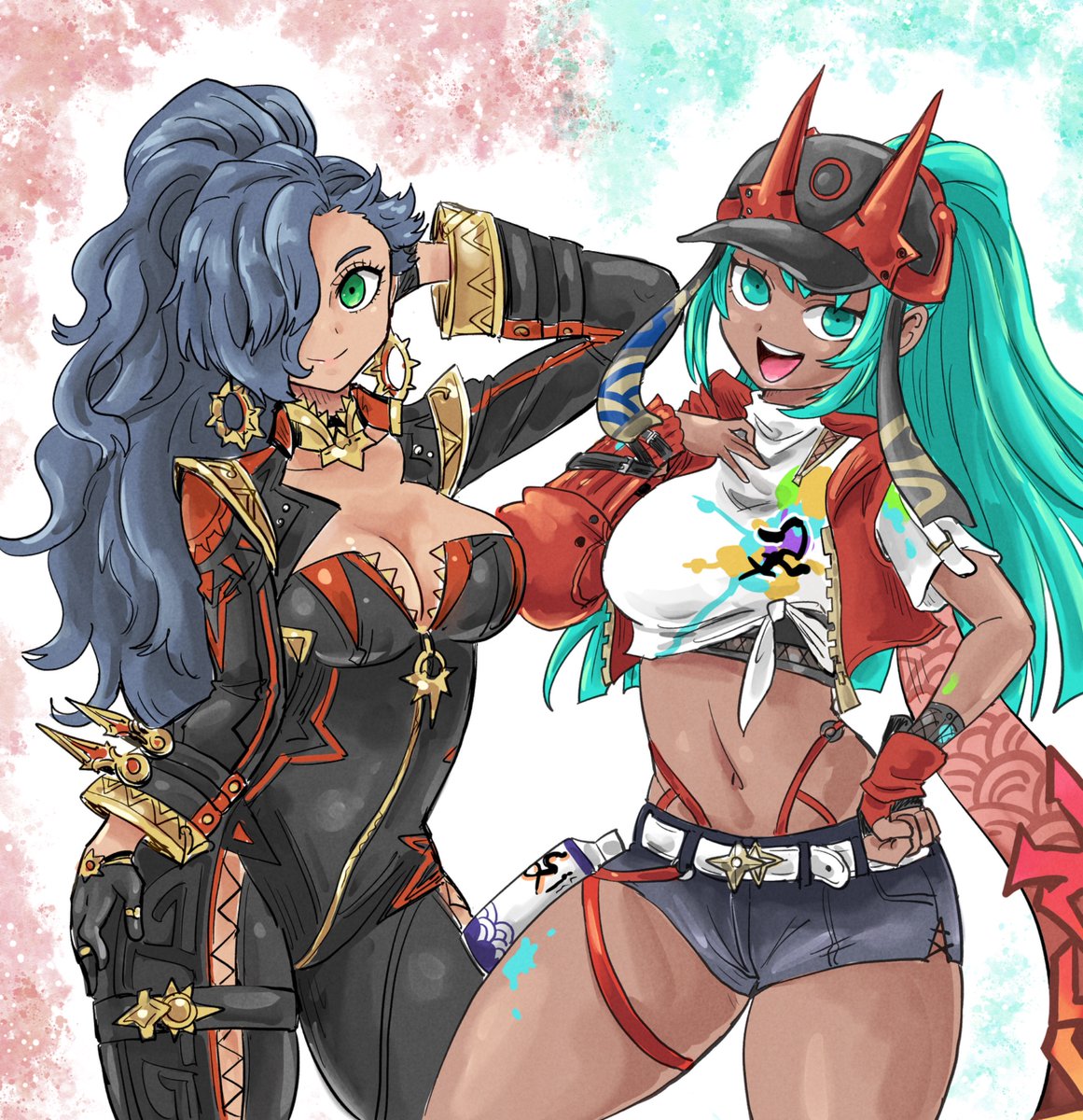 Galaxy__Angel_'s tweet photo. Leda &amp; Esmeralda as Mavuika &amp; Rappa by @ kicdon_smash thank you!!

Leda and Mavuika share the same ENG VAs as do Esmeralda &amp; Rappa!

#FireEmblem
#FortunesWeave
#GenshinImpactㅤ #HonkailStarRail https://t.co/p4ACWbdqdN