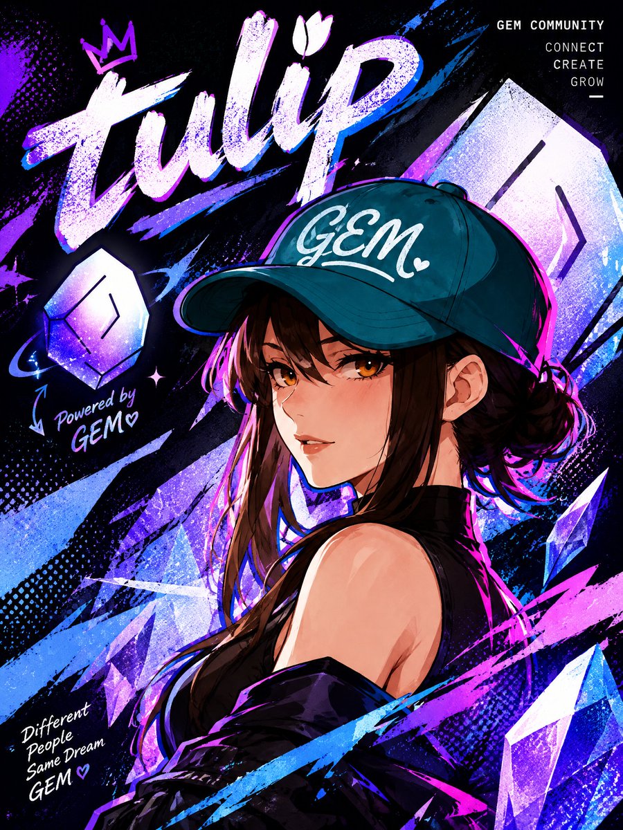 shimis_88's tweet photo. I spent four months building a canvas app with Codex and used it to create these posters and sticker packs for @CrypSaf and @tulipxbt. I love how they turned out, and I hope you both like them too 💜

The support I see for @0xAlphaGEMs on X and the amazing spirit of the community have really drawn me in. I hope I can become part of the GEMs community one day.

Have a wonderful weekend!
GEMs on top! 💎