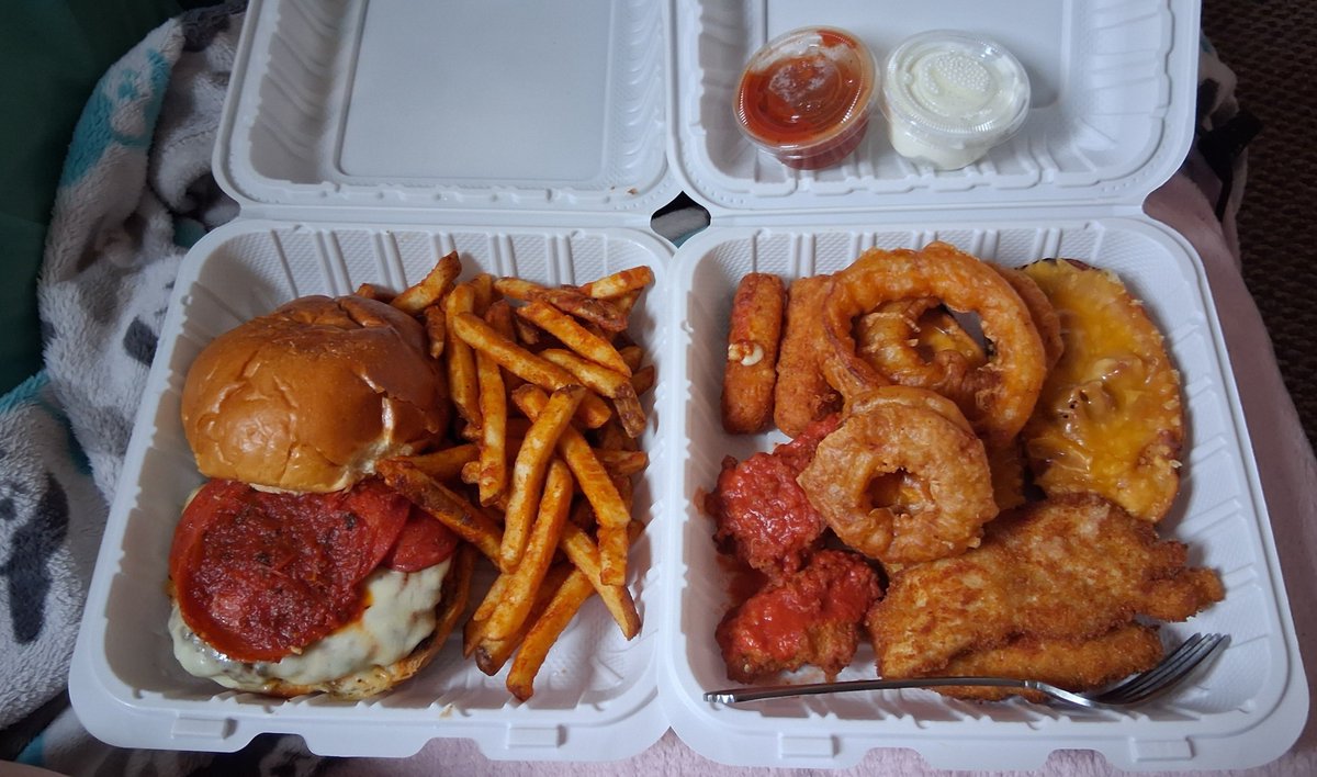 astralthealien's tweet photo. Anyone wanna share this pizza burger with me?? https://t.co/6c27AvDBkG