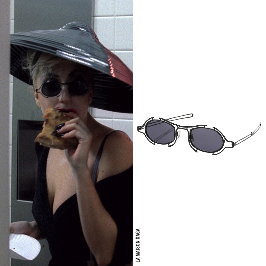 lamaisongaga_'s tweet photo. 'Marry the Night' M/V Look n. 9: Lady Gaga wears a @Capezio wool knit dance wrap paired with @Levante_AU tights that were destroyed, the "Submarine" hat from #ZaraGorman graduate “Contours and Layers” collection, #RafSimons x @Linda_Farrow S/S09 "13 C4" sunglasses. https://t.co/QCcPgGzQOR