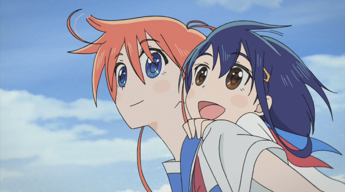Feloscy22's tweet photo. Finished Flip Flappers &amp; it was so very cute. I think it tells a somewhat straightforward coming-of-age story through Cocona but injects so much flavor &amp; creativity into everything surrounding it that it��s hard not to love it. Papika is in strong competition with Kaguya for— https://t.co/LtpAIoNnfV