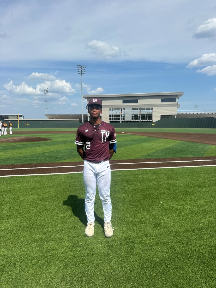 FiveToolSTX's tweet photo. F: @TwelveRecruits Capital City 2028 Trojans 17, Canes Southwest 16U Gold 7
PoG: @xJerryBx 3-3, 2B, RBI, R https://t.co/QXciQDKBe3