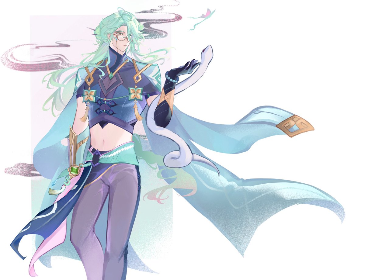 mako030523's tweet photo. He’s so pretty to draw #Baizhu https://t.co/XcR0yzaFW0