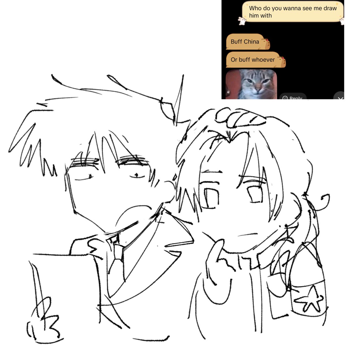 chubbygyat's tweet photo. doodles

the only thing stopping me from saying Im England publicly is the fact I want to bury my face in Americas colossally humungous fat ass
#hetalia #hetaliafanart https://t.co/RNXxIREeGO