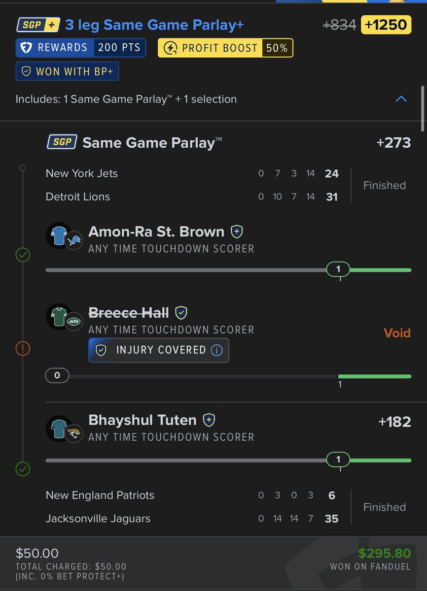 DrRobinBets2025's tweet photo. ๐ฅ BANG!! ๐ฅ Injury protection comes thru!
Who tailed??
Touchdown time!!
#SportsBettingX #BettingTwitter #ladderchallenge #DrRobinBets https://t.co/FyMqJcQQxy