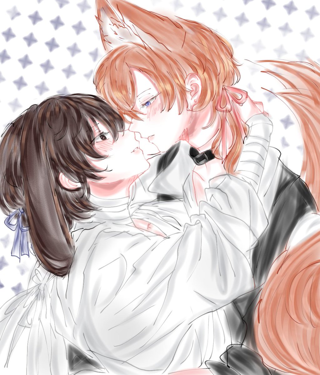 Angelina424442's tweet photo. BunnyZai и FoxyChu(⁠ ⁠ꈍ⁠ᴗ⁠ꈍ⁠)

#BSD #Skk #中太 https://t.co/mXps97myoz