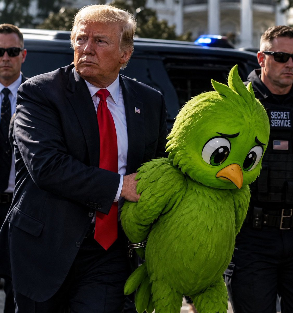GreenBirdmeme's tweet photo. Trump finally caught the Green Bird.

But he forgot one thing…

You can’t arrest a meme.

$GBIRD 🐦 https://t.co/5RtmOgjLVO