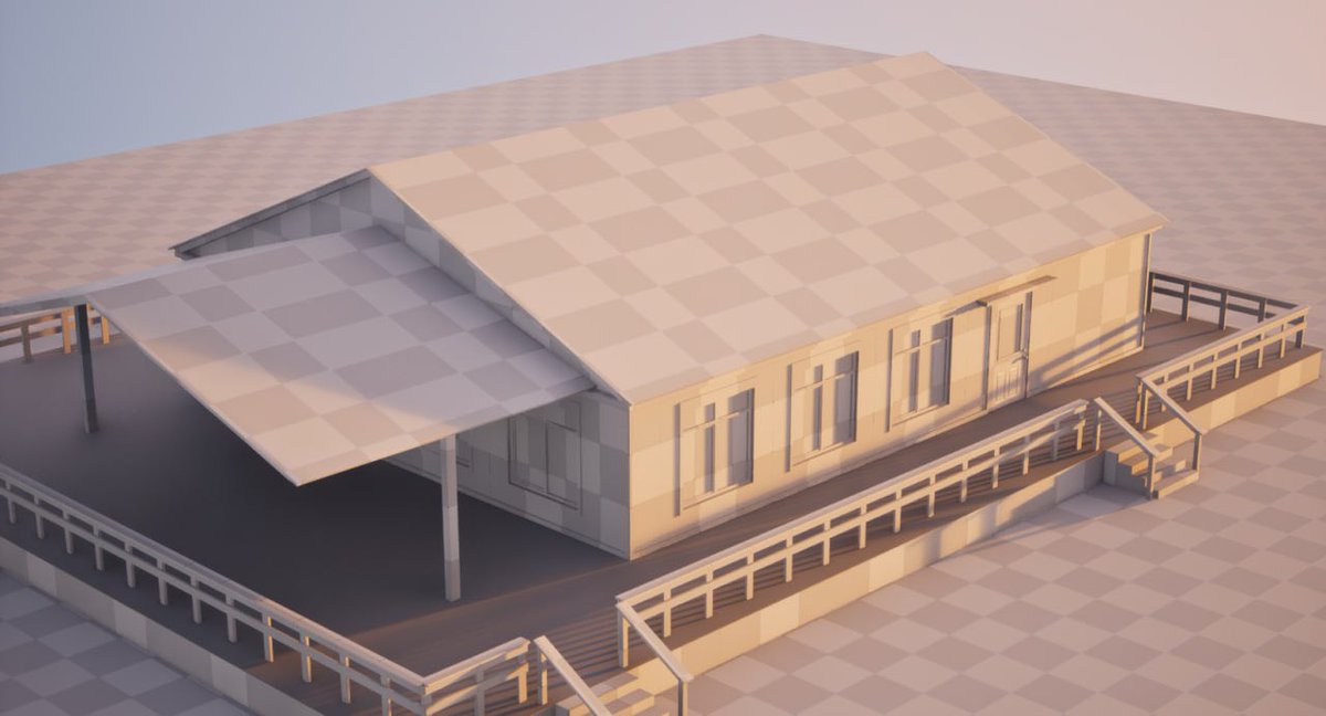 SSD_puzo's tweet photo. Wip of create a new environment. It should be something like a roadside bar or a small cafe.

#unrealengine #ue #blender #environment #gamedev https://t.co/F5PKf4MWjb