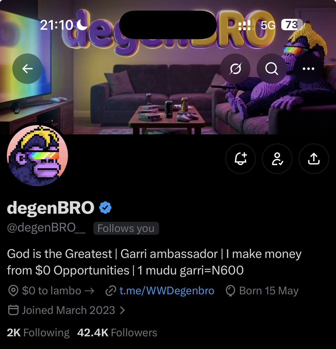 vyyker's tweet photo. 4 slides and all I see is greatness, you not only revived (native trenchers) but you showed that you value us that drink garri everyday.

grab a bag you don’t know how big this is gonna blow, bro has given over $2k to creators holding a bag even as low as $2 in just 3 hours..😳

$GARRI is the ticker 0xdddf7ab756c35b4d0537825497e6932780710241

umm @degenBRO__ I burnt my last 5 figs last few weeks trenching, but i promise a tip will go all back to holding $GARRI 

let’s run it up legend 🔥