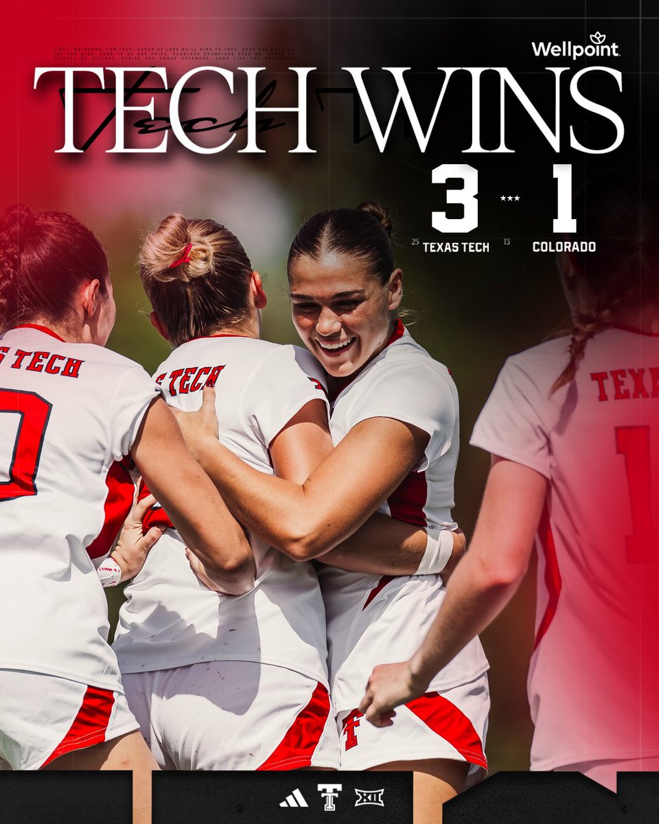 TexasTechSoccer's tweet photo. Statement made.

#WreckEm | @wellpoint https://t.co/qwk6b6hFHc
