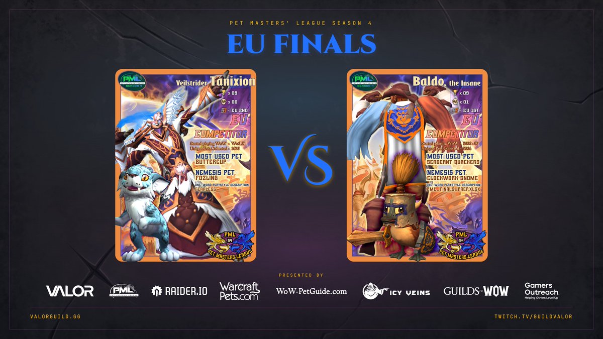GuildVALOR's tweet photo. Our EU Final match is a repeat of last seasons final. Tune in for our next giveaway and match up!

https://t.co/b9Ntjn5PYR https://t.co/TUvjcQpnfd
