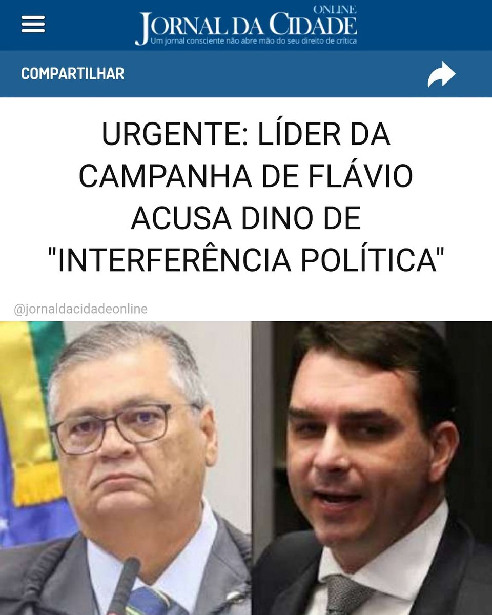 JornalDaCidadeO's tweet photo. URGENTE: LÍDER DA CAMPANHA DE FLÁVIO ACUSA DINO DE "INTERFERÊNCIA POLÍTICA"

O senador Rogério Marinho, um dos líderes da campanha de Flávio Bolsonaro, soltou o verbo em forte nota:

"Por falar em golpe…

Flávio Dino está atropelando regras de competência, distribuição e a própria Justiça Eleitoral para criar uma jurisprudência de conveniência e permitir a circulação de conteúdo considerado falso para favorecer Lula e seu grupo político na eleição.

O contraste é evidente: invoca liberdade de expressão para proteger uma informação contestada, enquanto já esteve no centro de controvérsia sobre quebra de sigilo para identificar fonte jornalística de uma foto verdadeira sua.

Nos últimos meses assistimos à burla do princípio do juiz natural e da distribuição de processos pelo Ministro Dino, coincidentemente em ações que interessam ao PT.

Em plena disputa eleitoral, o STF não pode ser instrumento de interferência política.

O Senado precisa exercer suas competências constitucionais de apurar crimes de responsabilidade, e Edson Fachin deve agir para preservar a normalidade constitucional e impedir que a Corte seja transformada em tribunal de exceção eleitoral."

Matéria do Jornal da Cidade Online