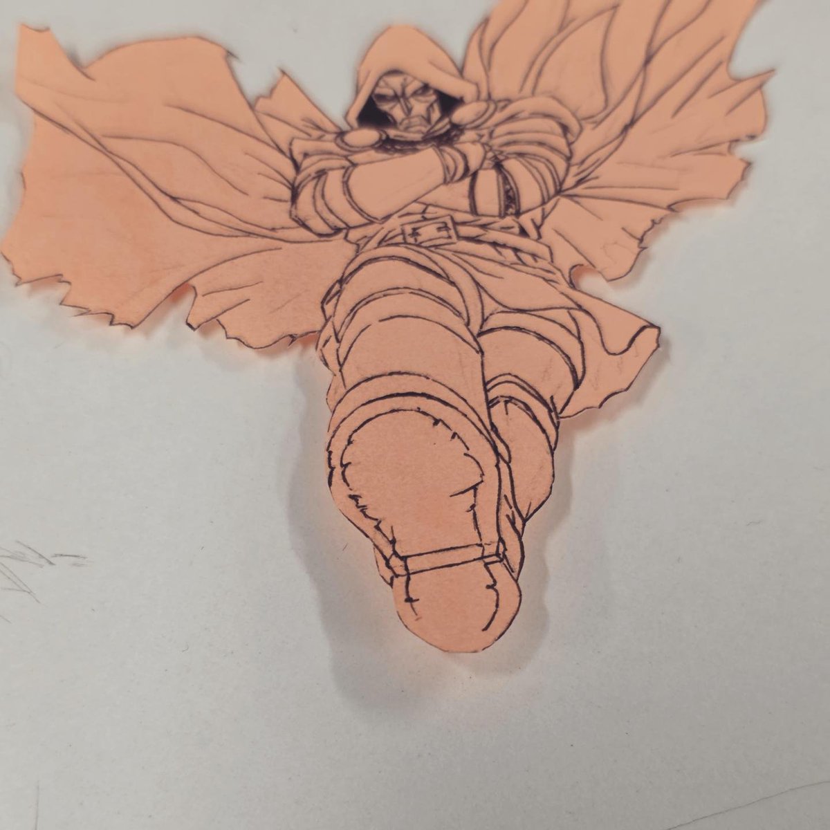 5hooter_McGavin's tweet photo. FootFootDive aka Doctor Doom #doomsday #doctordoom #marvel #mvc3 #capcom #postit #art #anime https://t.co/tw4yV1Yazk