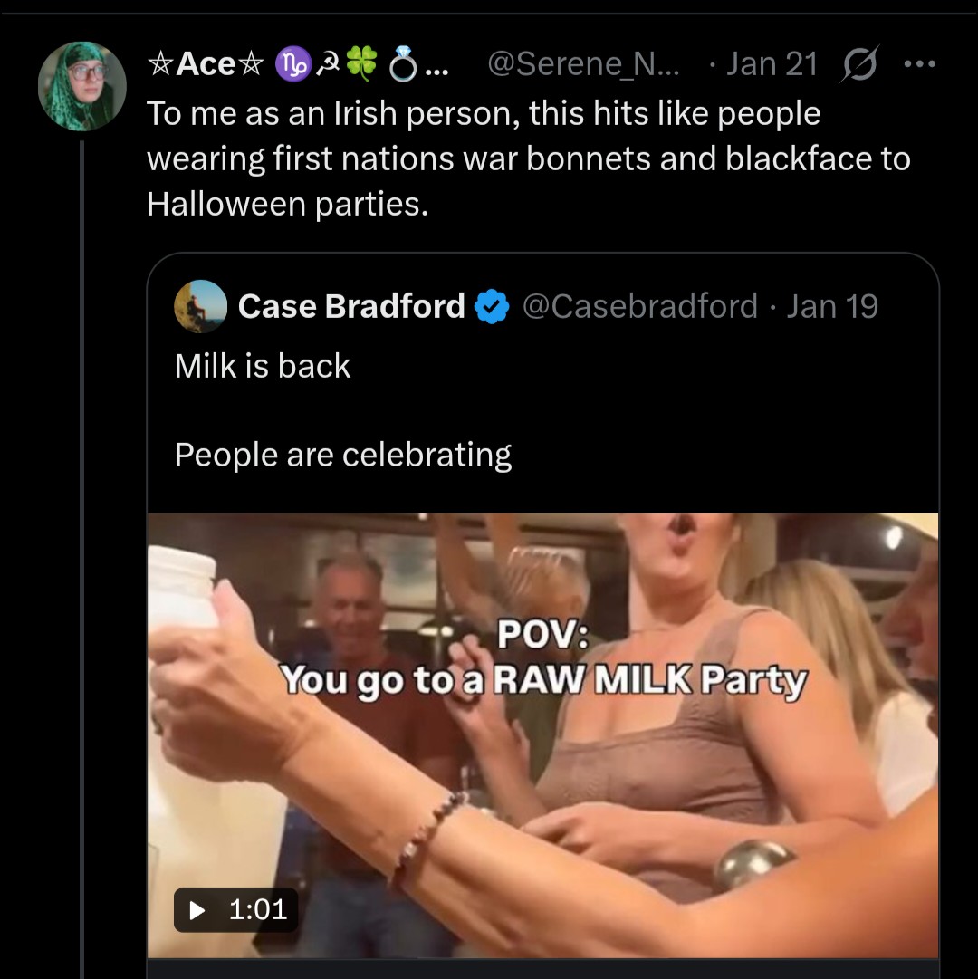 Tenderdril2b's tweet photo. @astr0_c0r3 @Buddyy992 @g_abe2 The whole "I'm indigenous (Irish American)" is real bad https://t.co/INnGtIZHiR