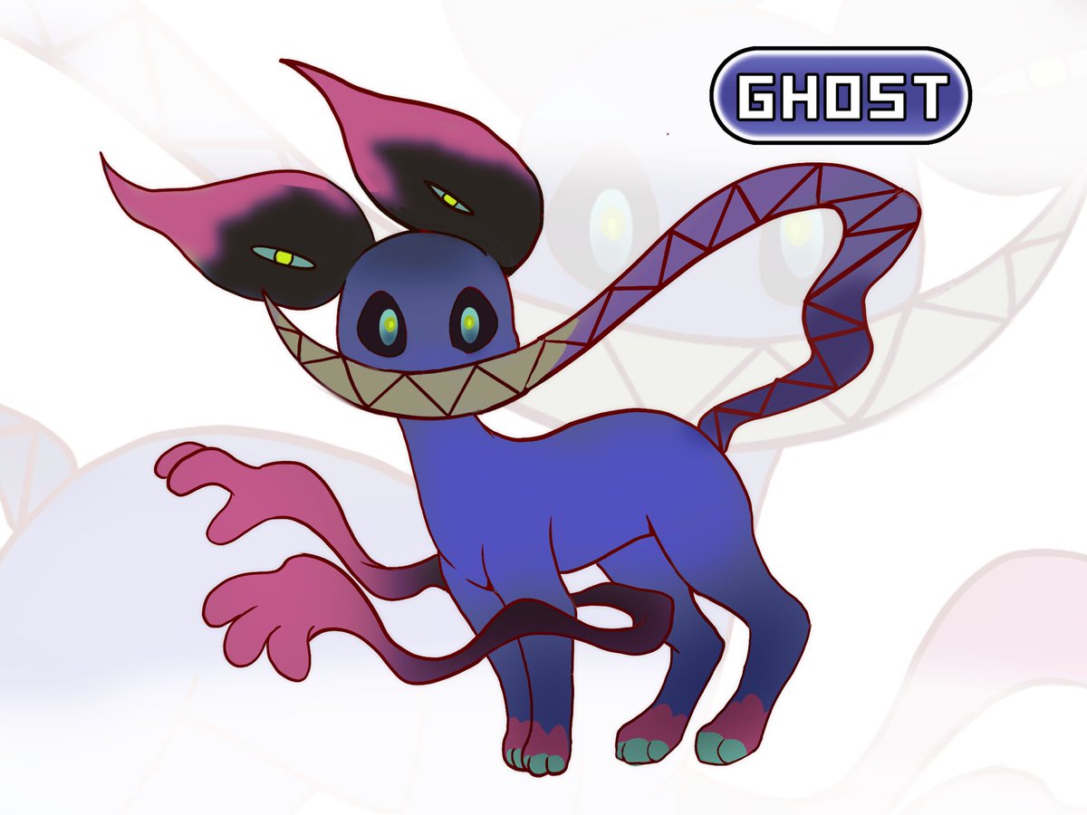 opryee's tweet photo. Eevee ghost type evolution https://t.co/EJWbSrEAxC