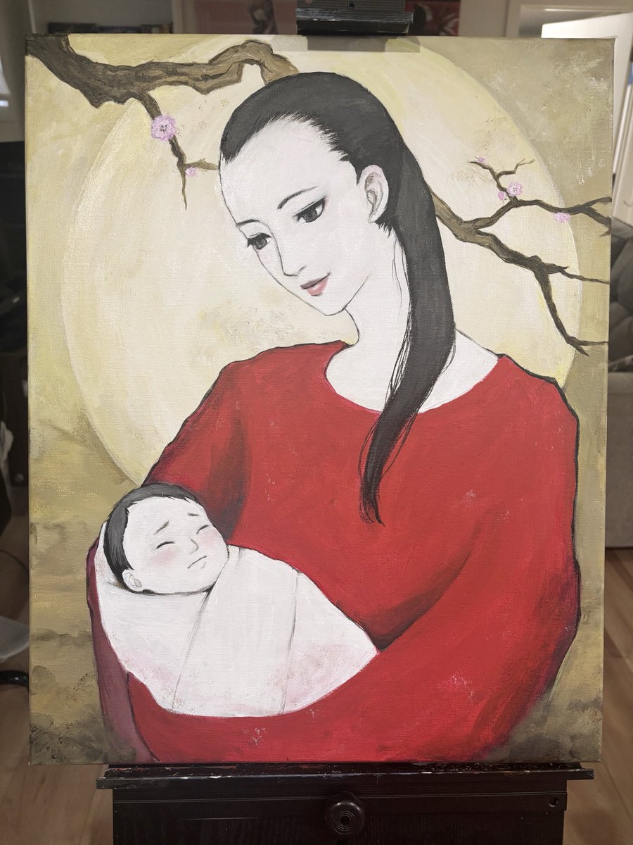 MoonllitaArt's tweet photo. I painted the Sayuri irl (Persona 5) https://t.co/RZfw35XR6i