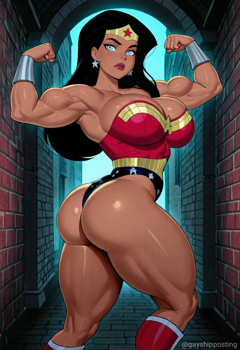 gayshinposting's tweet photo. #DC #WonderWoman #SuperSunday #SuperHero #MuscleMommy #BigBreasts #BigAss #BigButt https://t.co/cixEAiL0Zl