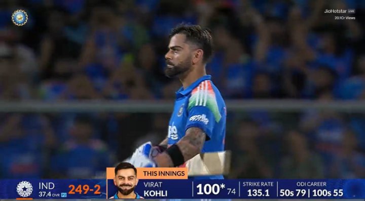 Akash__hu's tweet photo. King has done it again!!!
55th ODI Ton
86th Intl Ton
15k ODI runs
100 Tons we are comming for you !! Yayyyyyy lesss gooo!!!!! 🔥🔥🔥
#ViratKohki
#IndvsWIODISeries
@imVkohli https://t.co/Z23KNBGahE