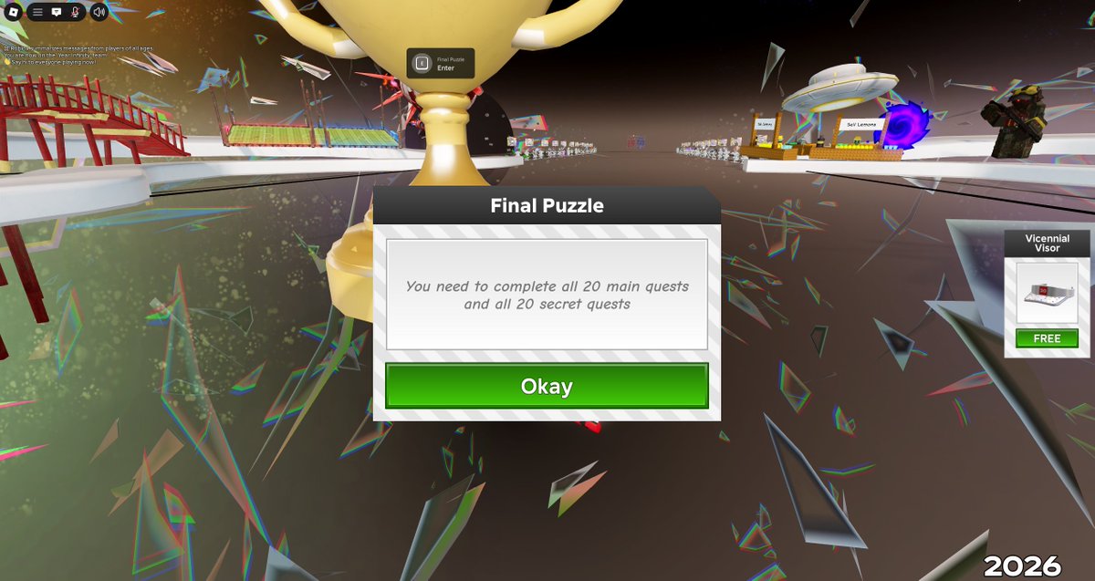 pipersgang's tweet photo. @roblox PLEASE let me in I GOT ALL THE BADGES LET ME GET THE CAPE!!!! i didn't even get the chance to participate in getting the Dominus Infinitum. I CANT EVEN GET INNNNN. I GOT ALL THE BADGES ALL 40! PLEASEEEE FIX THIS PLEASEEEEE https://t.co/CHiNbFtKzZ