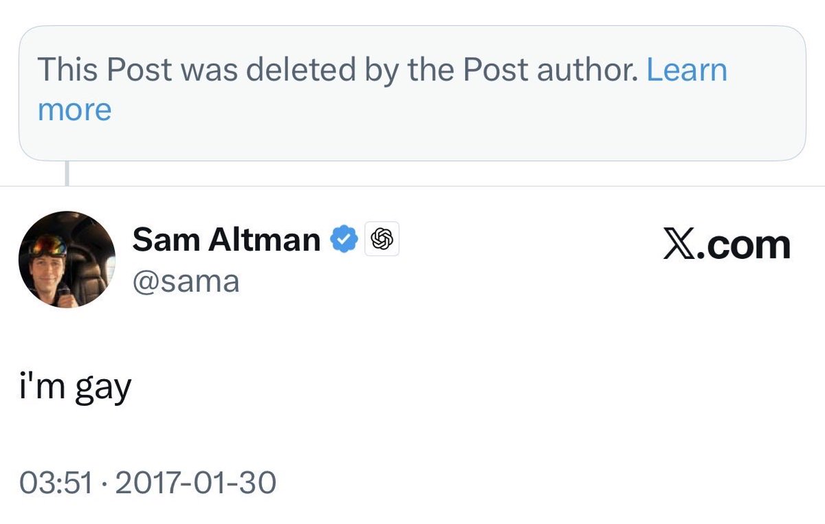 Lookupc7's tweet photo. @sama 😅 https://t.co/AgCqtWTvr2