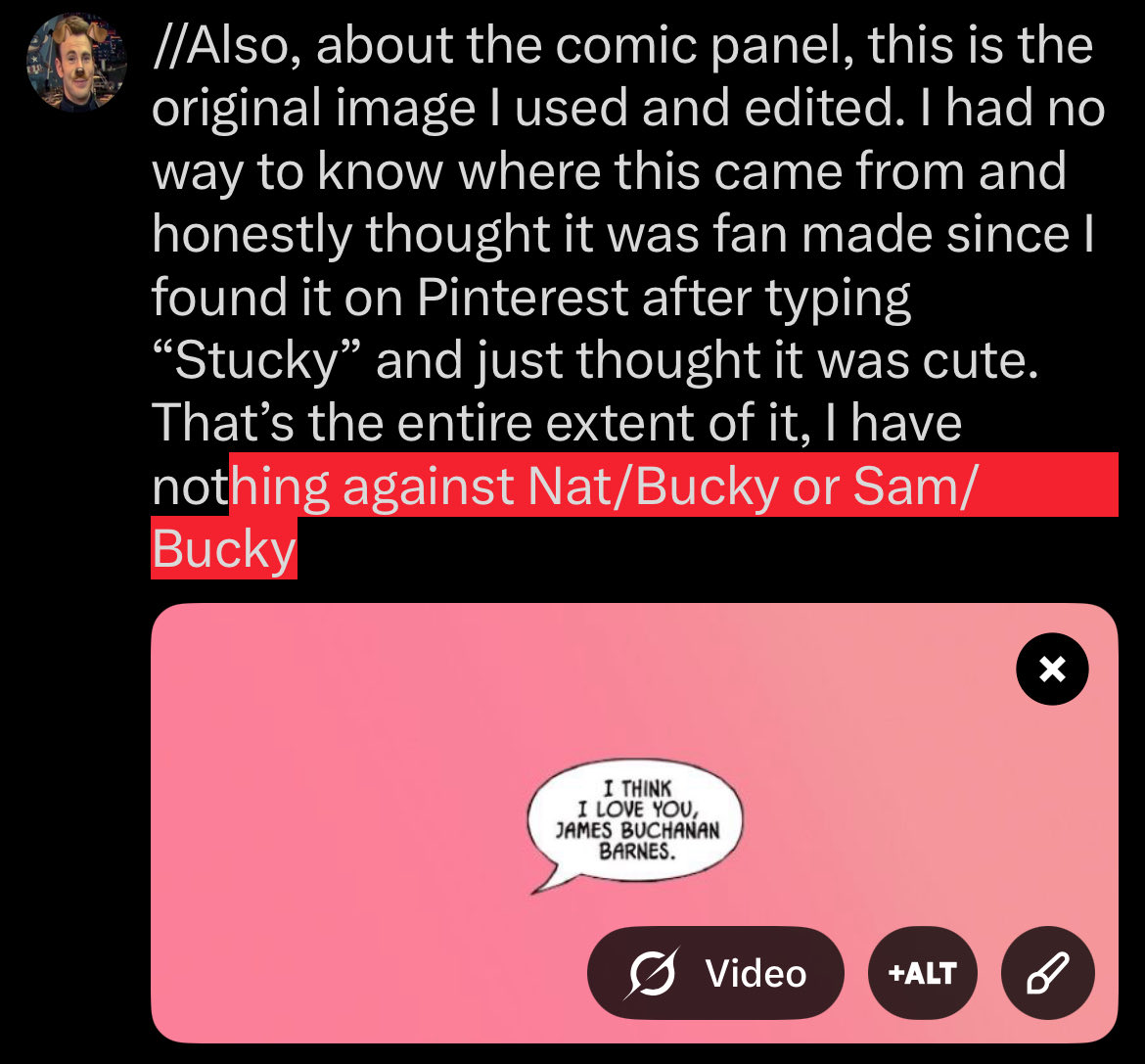 stevelovesbbuck tweet picture