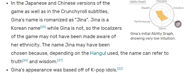 ginatimely's tweet photo. 𝘍𝘶𝘯 𝘍𝘢𝘤𝘵 | Gina [Jina] is canonically Korean! #グノーシア #Gnosia #Gina https://t.co/lscmQQ3Fyh
