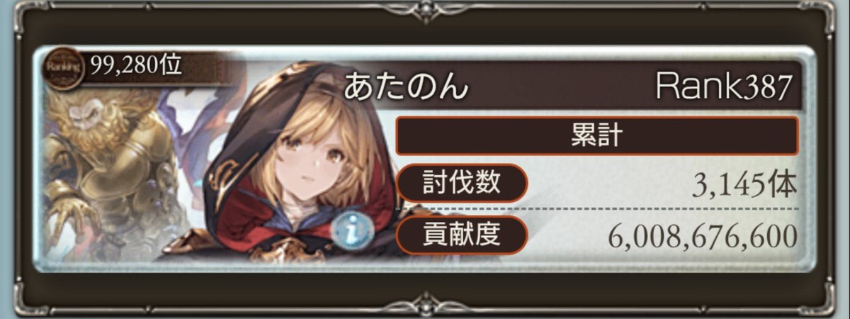 haito0831's tweet photo. 久々の10万位切り https://t.co/nxqvySNQS0