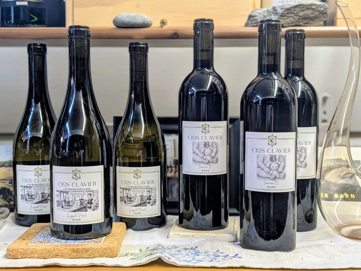 jsmarr's tweet photo. After watching him back so many great startups over the years, I'm excited to finally have the chance to back* @jeff 's own new startup!

*by buying and drinking the amazing wine he's started making @closclavier https://t.co/rfqygFPJa7