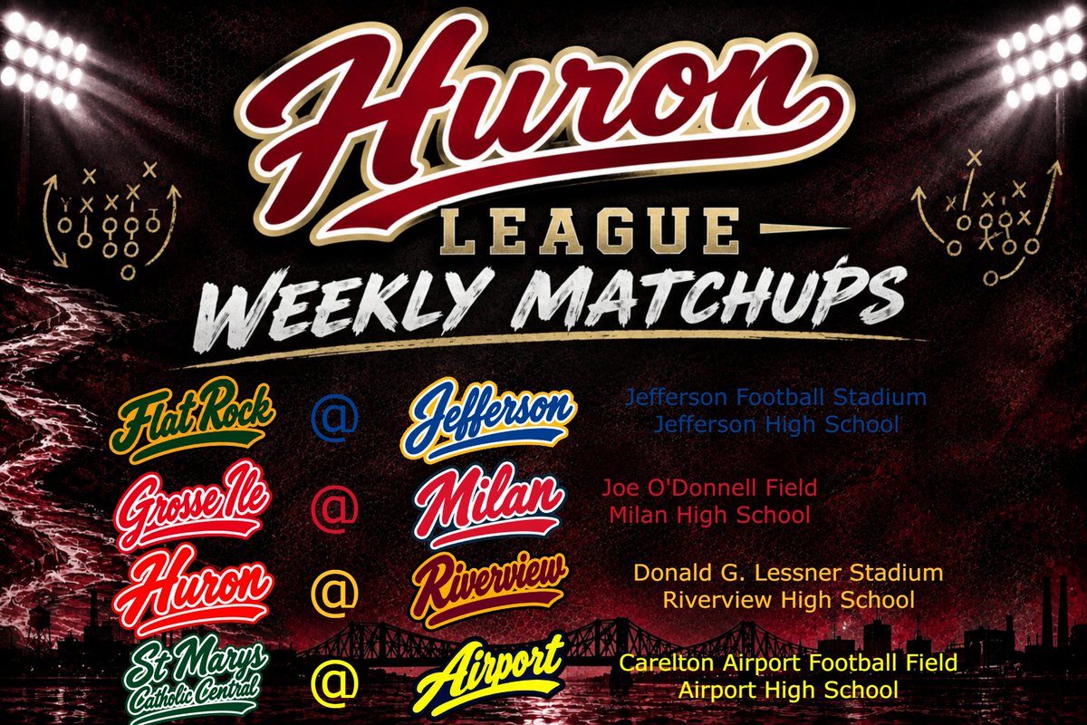 MetroPrepNet's tweet photo. Your Huron League Scores From Friday
#216 @FR_Athletics 26 at 28 #62 Monroe Jefferson
#316 @GIRedDevilPride 40 at 21 #391 @Milan_Athletics
#228 @NBHuronChiefs 64 at 56 #169 @RivBucsFootball
#84 @AthleticsSMCC 26 at 13 #388 @school_airport https://t.co/BgAwOKHBzN