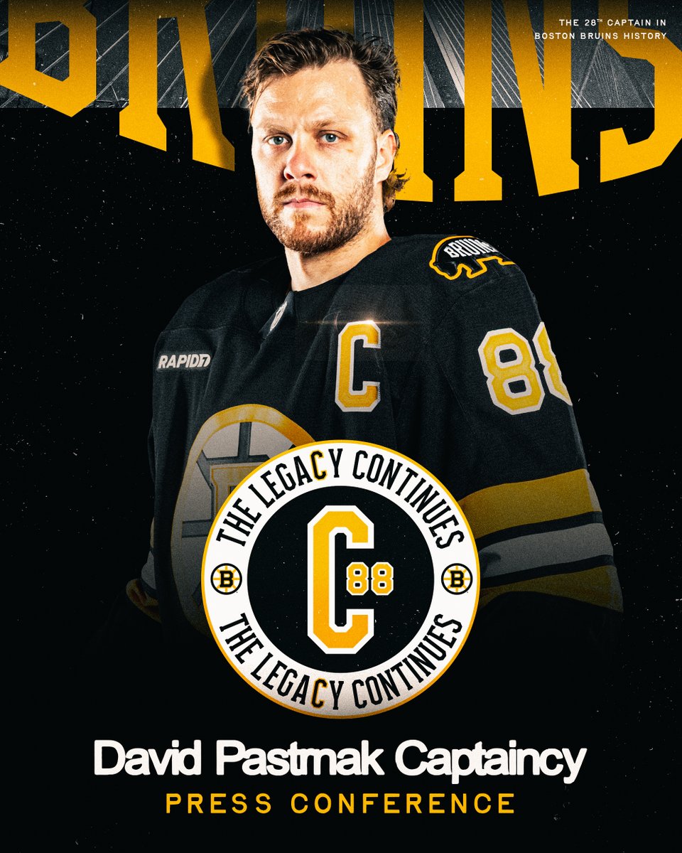 NHLBruins's tweet photo. Your captain is speaking ©️

Watch live on the Boston Bruins + TD Garden app: https://t.co/34ps4czlL2 https://t.co/ee7UF24lia