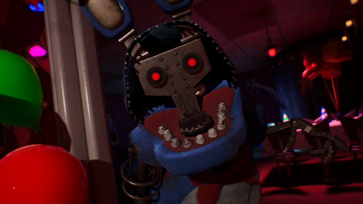 IshiiNiki's tweet photo. 🐻FNAF×フォートナイトコラボ情報🪂
キャラクターは「ダメージを受けると破損する」仕様なのですが、なんとボニーは顔の外装が剥がれ、『FNAF2』のウィザードボニーのような姿になるファンサービスが！！！！ #FNAF #Fortnite https://t.co/ZjyRWpCNFL