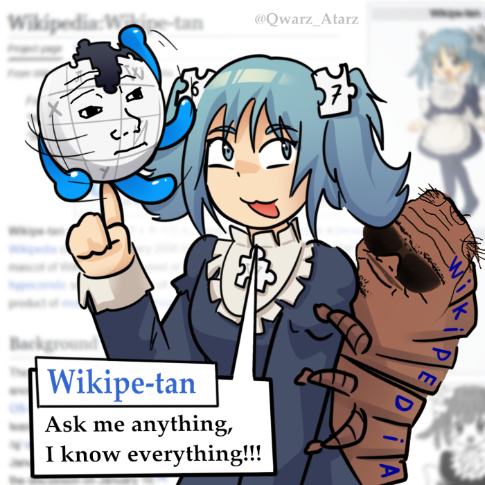 Qwarz_Atarz's tweet photo. We ALL fw Wikipe-tan! 🌐 https://t.co/ALHf5D97k6