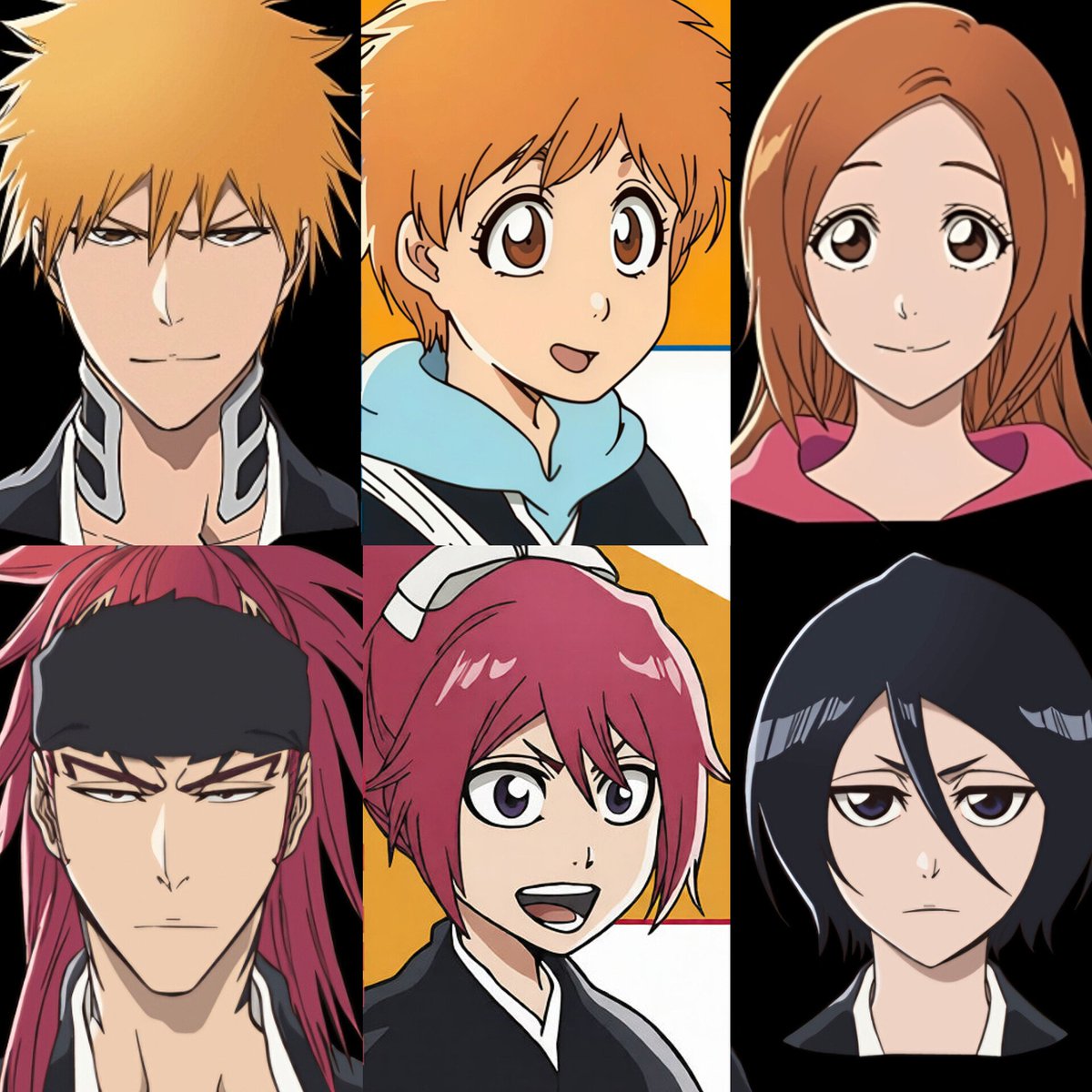 imadoubled's tweet photo. their anime versions are now complete 😍💗 i love how kubo always reminded us that kazui &amp; ichika are literally a mix of their parents 🤭

• kazui: hair color &amp; skin tone from ichigo, eyes &amp; face from orihime.
• ichika: hair color &amp; skin tone from renji, eyes &amp; face from rukia. https://t.co/CNcoP9bY8b