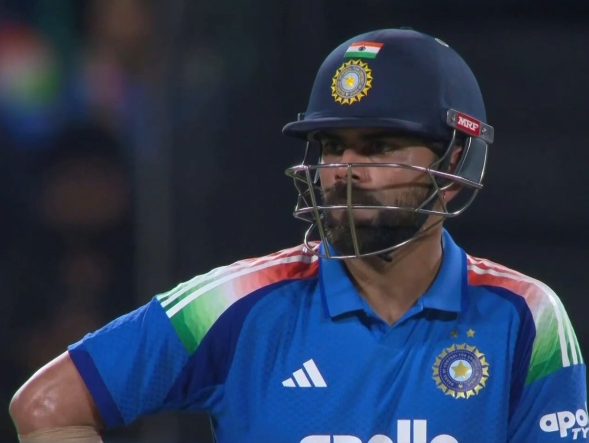 internetumpire's tweet photo. Society needs Kohli and Rutu running between the wickets quite often https://t.co/LcATVKEyGm