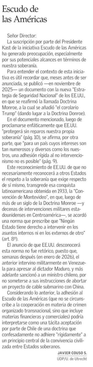 veronicaundurra's tweet photo. Excelente carta del profesor Javier Couso. https://t.co/BqAc6YRC8Y