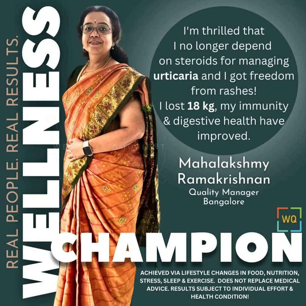 MathewBobowiec's tweet photo. At 40, Mahalakshmy seemed to have it all, but painful rashes, allergies, joint pain and other health issues disrupted her life. After choosing holistic wellness, she reduced steroid use, improved immunity and digestion, and lost 18 kg in four months. https://t.co/BpORcwnwe1